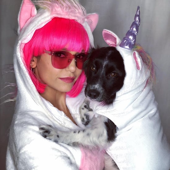 Nina-Dobrev-Dog-Unicorn-Halloween